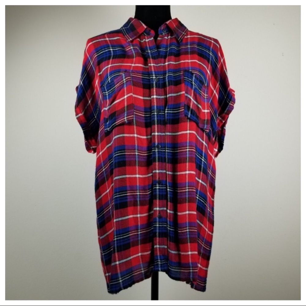Flannel tunic